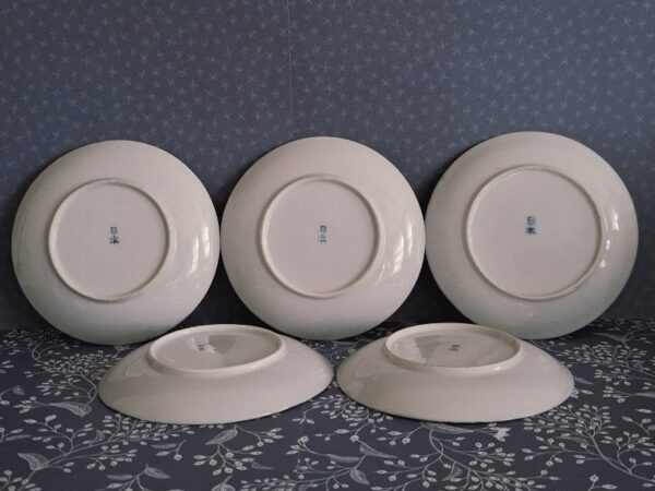 5 Theekopjes Met Schotels Prunus Blossem