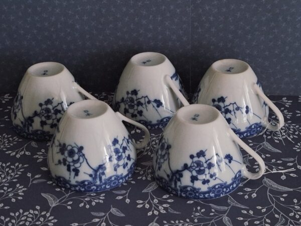 5 Japanse Kop Met Schotels Prunus Blossem