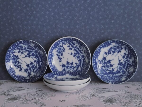 Set 5 Japanse Petit Four Schaaltjes Prunus Blossum
