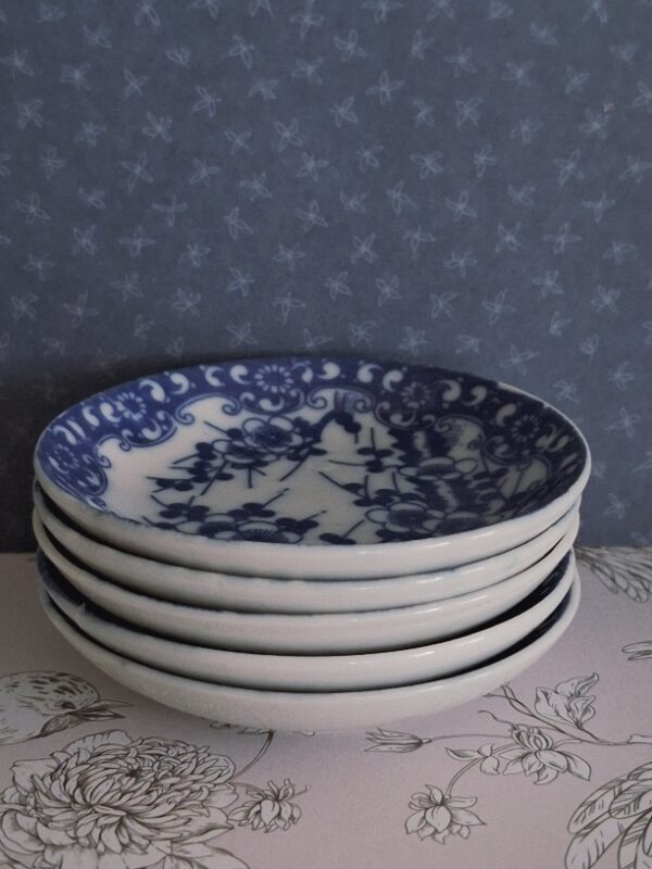 Set 5 Japanse Petit Four Schaaltjes Prunus Blossum