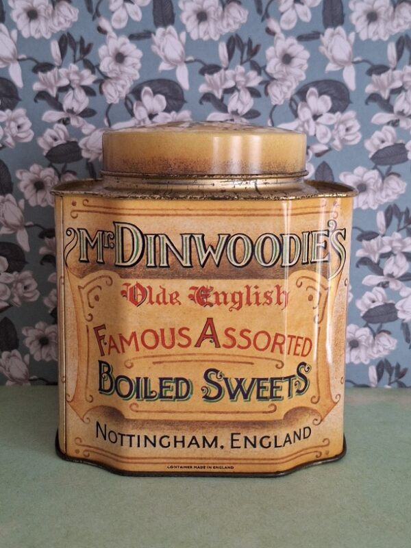 Engels Vintage Snoepblik Mr Dinwoodie's