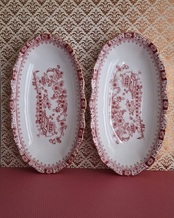 2 Zuurschaaltjes Seltmann Weiden Bavaria Theresia Rood