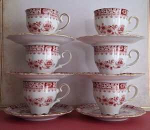 20260316_114446 6 Mokka Kopjes En Schotels Seltmann Weiden Bavaria Rood