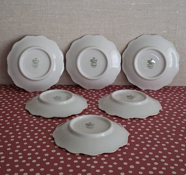 Set 6 petit Fours bordjes SWB Theresia Rood