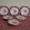 Set 6 petit Fours bordjes SWB Theresia Rood