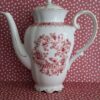 Koffiepot Seltmann Weiden Bavaria Theresia Rood