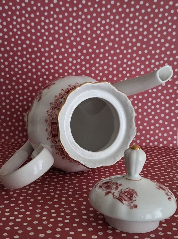 Koffiepot Seltmann Weiden Bavaria Theresia Rood