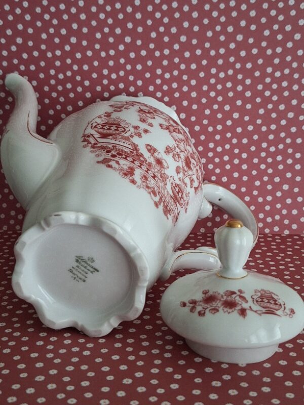 Koffiepot Seltmann Weiden Bavaria Theresia Rood