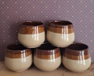 Set 5 Retro Koffiemokjes