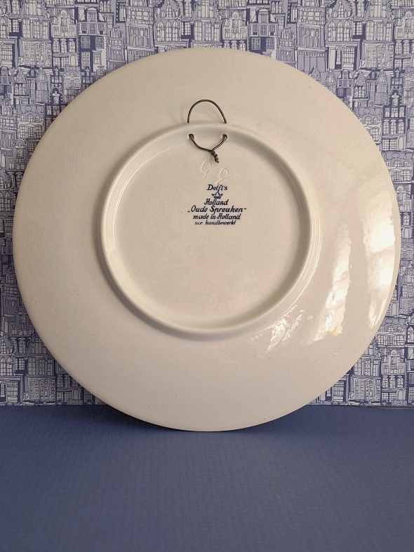 Wandbord Delft's Holland Oude Spreuken