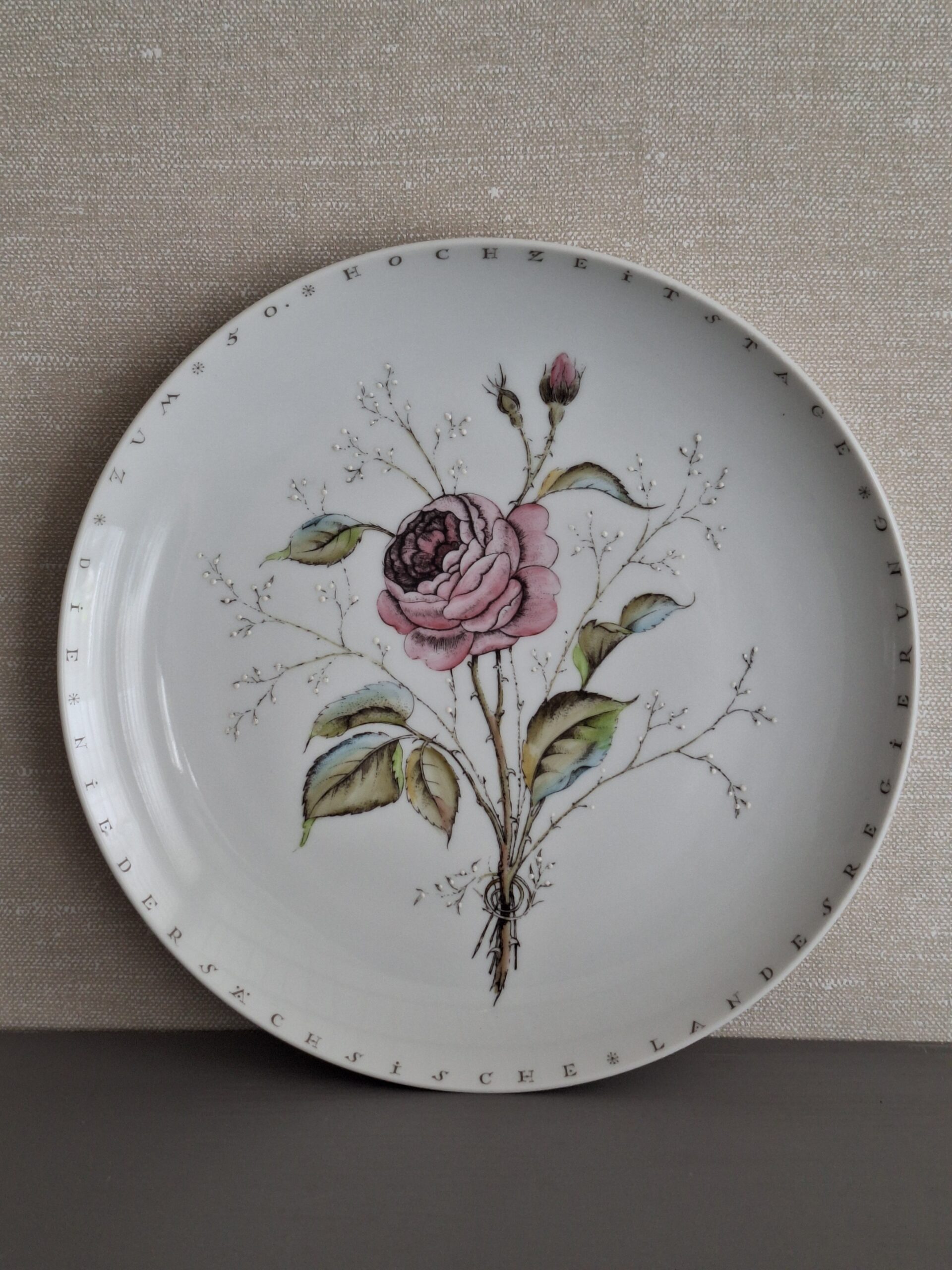 Wandbord Botanica Jubileum Gouden Huwelijk