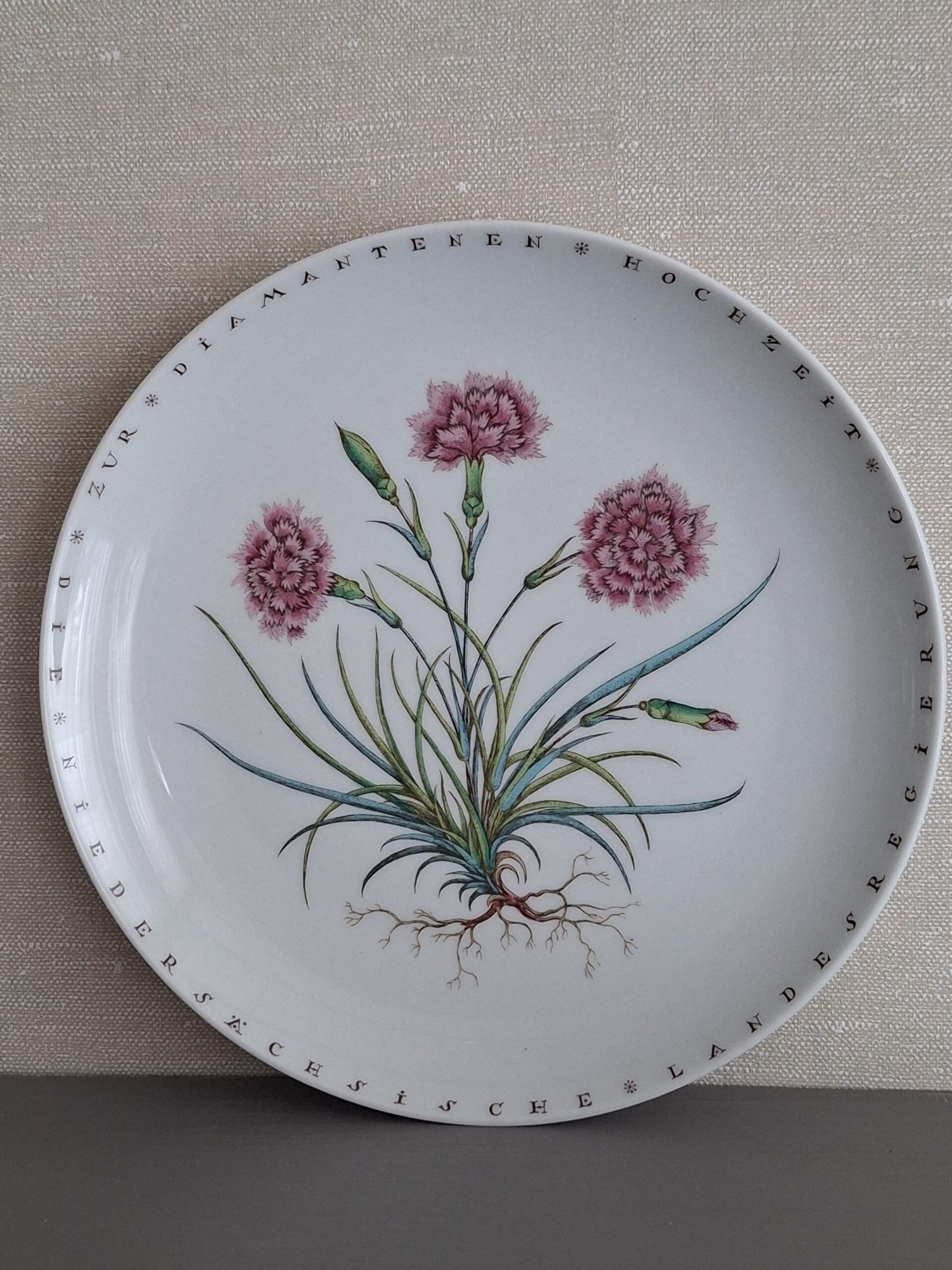 Wandbord Botanica Jubileum Diamanten Huwelijk