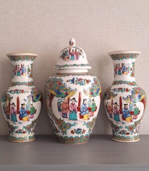 3 Delig Chinees Kaststel Famille Rose