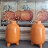 Set 2 Kleine Oranje Vaasjes