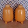 Set 2 Kleine Oranje Vaasjes