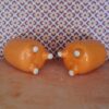 Set 2 Kleine Oranje Vaasjes