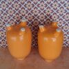 Set 2 Kleine Oranje Vaasjes