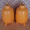 Set 2 Kleine Oranje Vaasjes