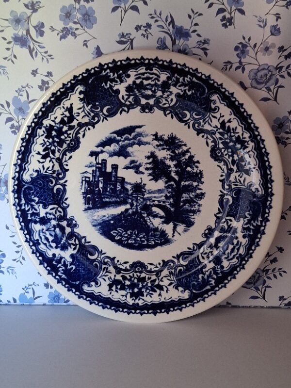 Set 6 Ontbijtborden Decor Boch Frères Blauw