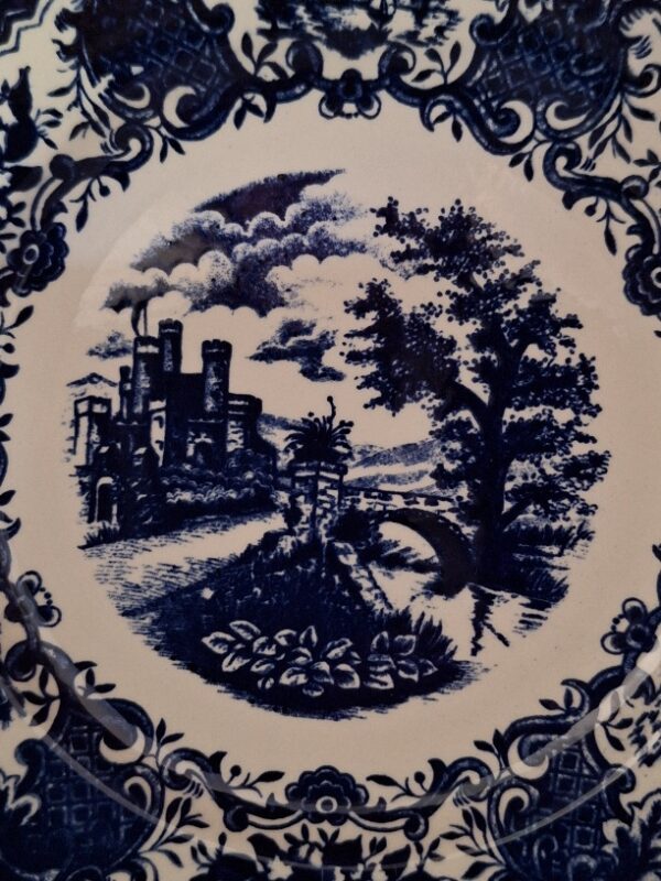 Set 6 Ontbijtborden Decor Boch Frères Blauw