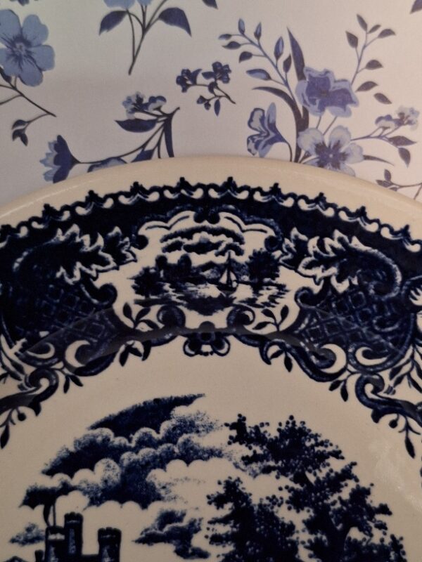 Set 6 Ontbijtborden Decor Boch Frères Blauw